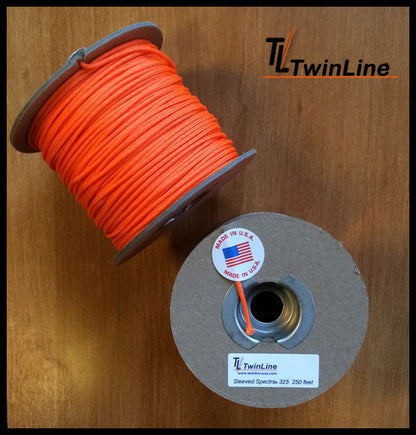 Bargain Bin -  Sleeved Spectra® 325 - 400 Ft. Spool (ORANGE)